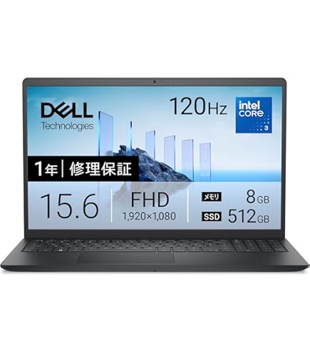 Amazon.co.jp: Dell 15 Laptop DC15255 AMD Ryzen 5 7530U 16GB Memory